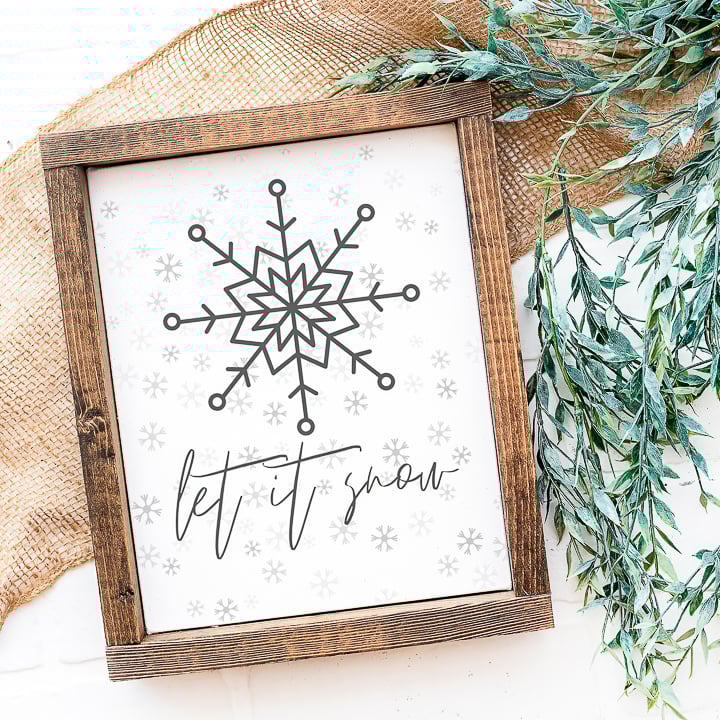 let it snow printable 2 of 3
